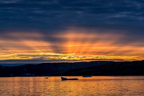 Arctic Sunset in Semerlik Fjord
