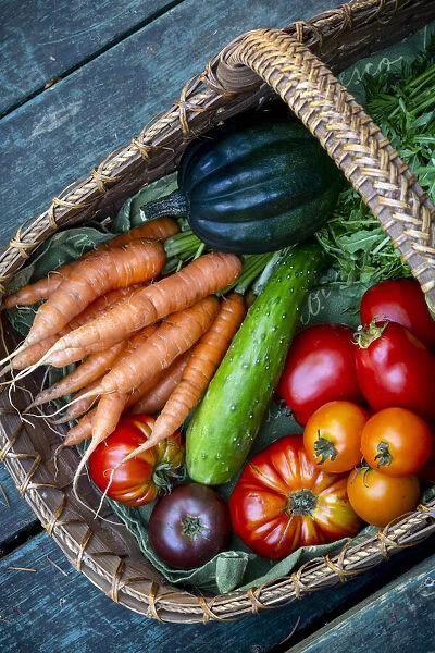 Basket of fresh produce