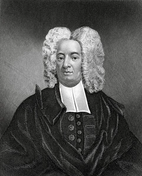 Cotton Mather 1663 To 1728 American Puritan Minister From 19Th Century Engraving
