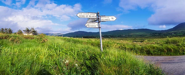County Cork, Ireland, Near Eyeries, Directional Sign