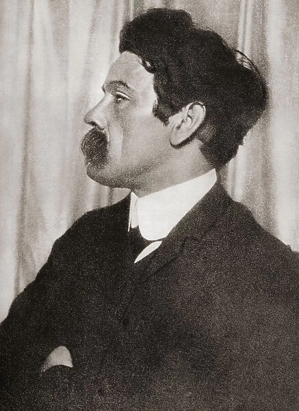 Edmund John Millington Synge, 1871 - 1909. Irish playwright, poet, prose writer, travel writer and collector of folklore. After a contemporary print