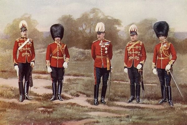Field Marshal Paul Sanford Methuen, 3Rd Baron Methuen And His Staff During The Second Boer War. From Left To Right Major F. S. Maude, Major General A. H. Hamilton, Lord Methuen, Colonel Mackinnon And Captain C. F. Vandeleur. From The Book South Africa And The Transvaal War By Louis Creswicke, Published 1900