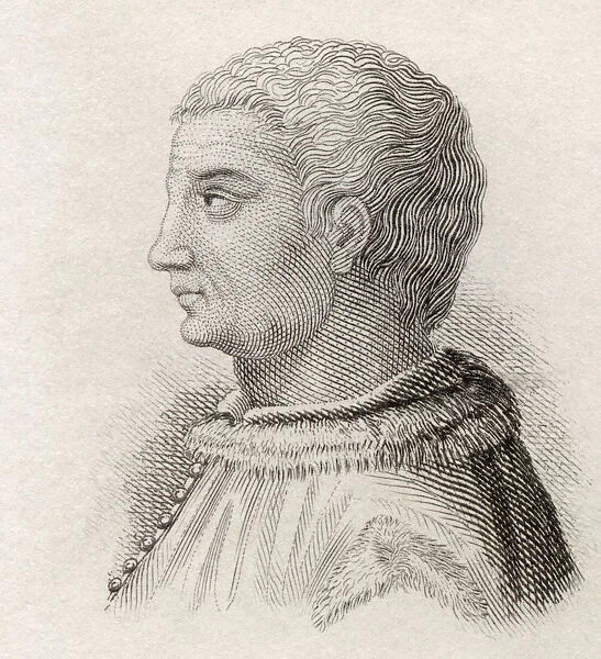 Flavio Biondo, 1392 To 1463. Italian Renaissance Humanist Historian And Archaeologist. From Crabbes Historical Dictionary Published 1825