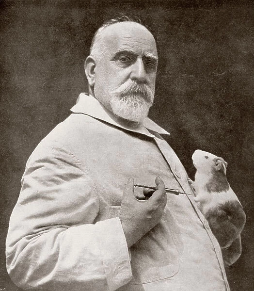 Jaume Ferran I Clua (Jaime Ferran), 1851 - 1929. Spanish Doctor And Bacteriologist. From La Esfera, 1914