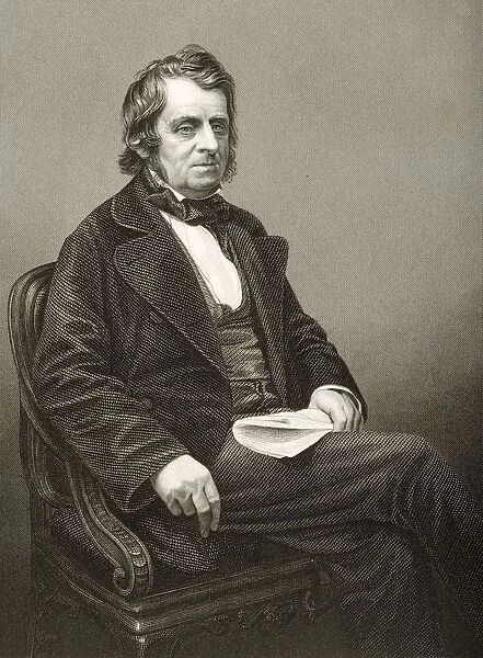 John Arthur Roebuck, 1801-1879, British Politician. Engraved By D. J. Pound From A Photograph By Mayall. From The Book The Drawing-Room Portrait Gallery Of Eminent Personages Published In London 1859