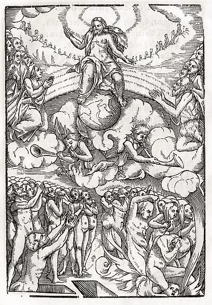 The Last Judgement Loosely Based On Hans Holbein The Younger From Der Todten Tanz Or The Dance Of Death Published Basel 1843