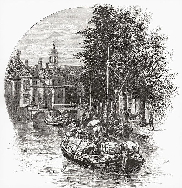 Leiden, South Holland, The Netherlands In The 19Th Century. From Pictures From Holland By Richard Lovett, Published 1887