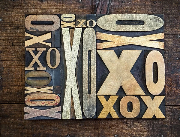 Letterpress Xs and O s