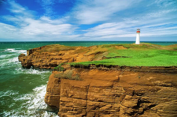NA. Lighthouse on the coast of Magdaline Island