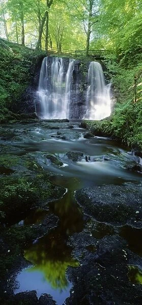 Low Angle View Of A Waterfall, Glenariff, County Antrim, Northern Ireland