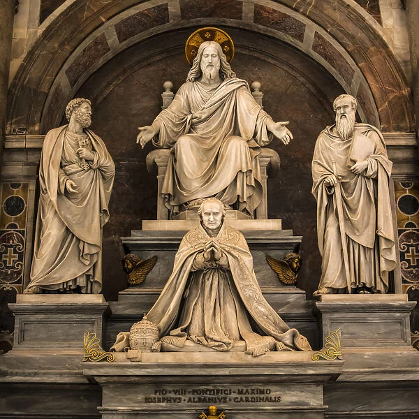 Monument To Pius Viii, Saint Peters Basilica; Rome, Italy