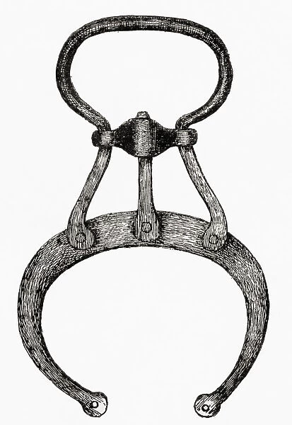Nippers handcuffs. From The Strand Magazine, published January to June 1894
