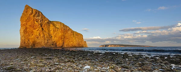 Perce Rock in the Gulf of Saint Lawrence, Quebec, Canada