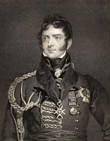 Sir Henry Torrens, 1779-1828 English Major-General. Engraved By T. A. Dean After Sir. T. Lawrence. From The Book 'National Portrait Gallery Volume I'Published 1830