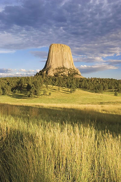 Sunset On Devils Tower; Wyoming, United States of America