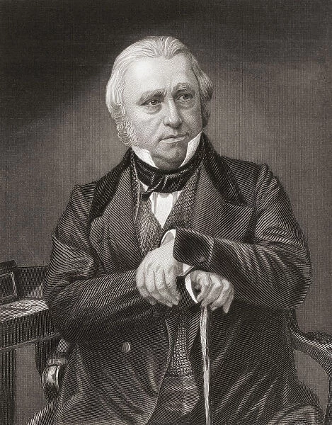 Thomas Babington Macaulay, 1st Baron Macaulay, 1800 - 1859. British historian, Whig politician, essayist and reviewer. After a photograph by Antoine Claudet