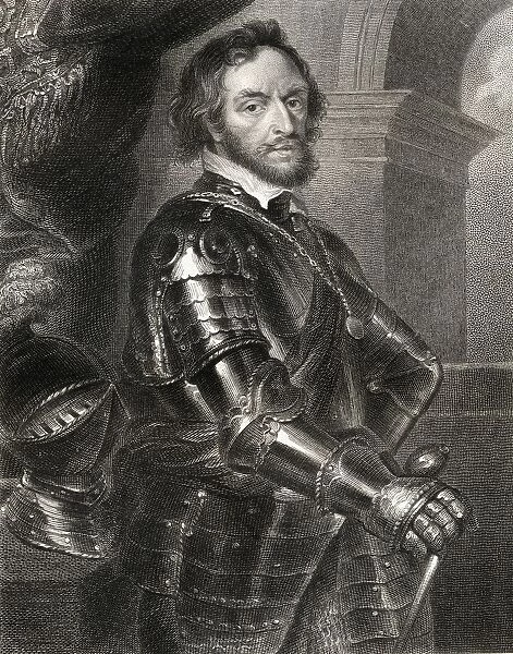 Thomas Howard 2Nd (Or 14Th) Earl Of Arundel, Earl Of Surrey, Earl Of Norfolk, 1585-1646. English Noble Noted For His Collection Of Marbles And Manuscripts. From The Book 'Lodges British Portraits'Published London 1823