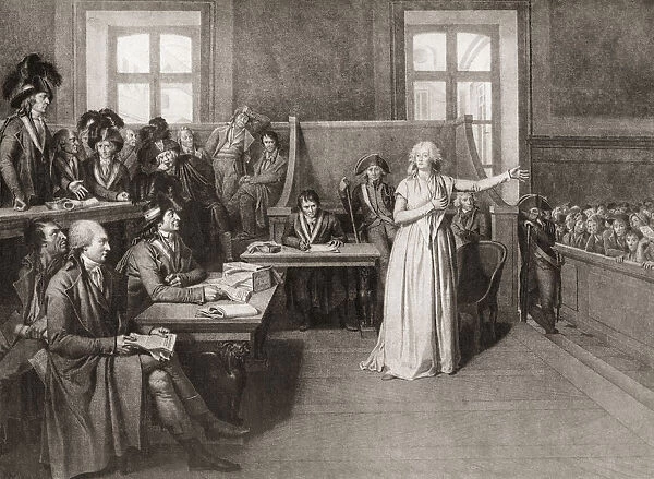 The Trial Of Marie-Antoinette Before The French Revolutionary Tribunal, 14th October, 1793. Marie Antoinette, 1755