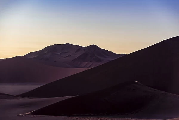 View from Dune 45, Sossusvlei, Namib Desert, Namibia, Africa