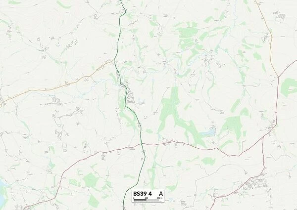 Bath and North East Somerset BS39 4 Map