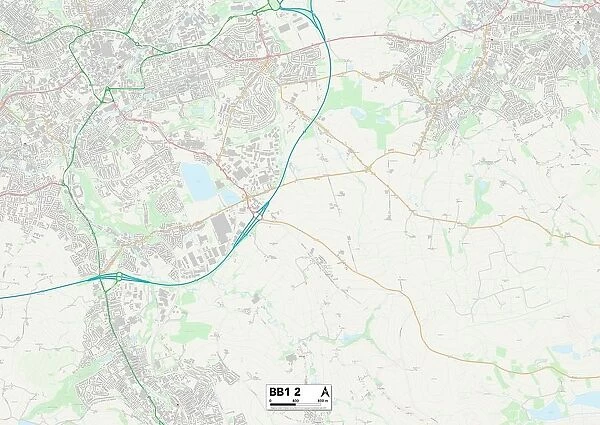 Blackburn with Darwen BB1 2 Map