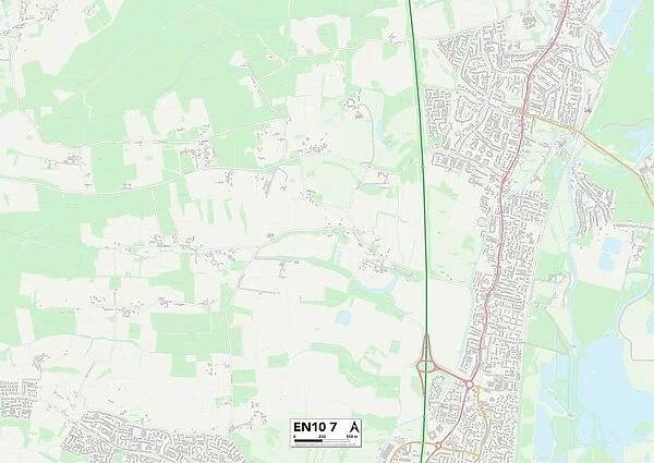 Broxbourne EN10 7 Map