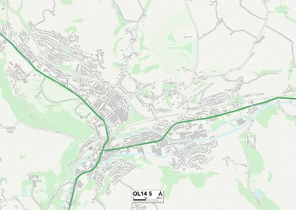 Calderdale OL14 5 Map