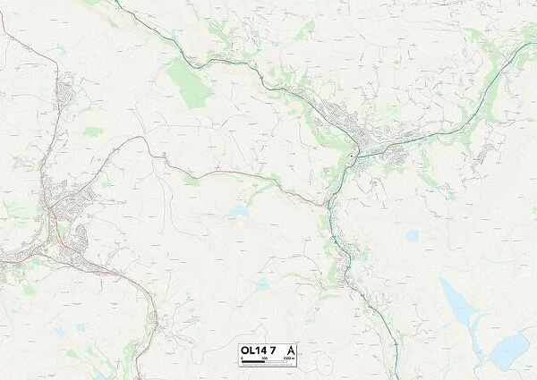 Calderdale OL14 7 Map