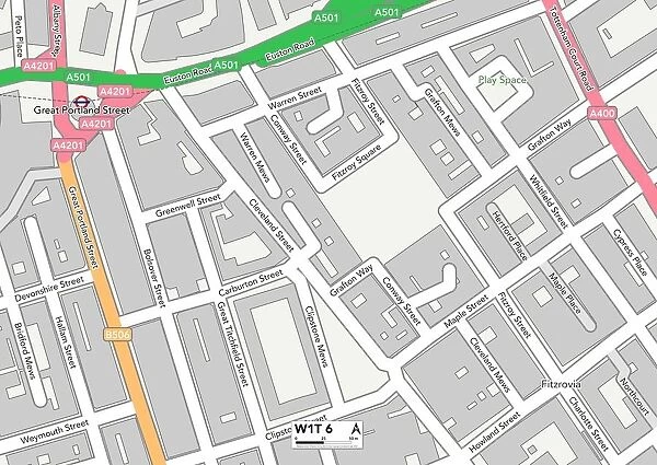 Camden W1T 6 Map