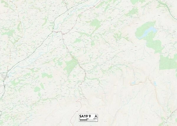 Carmarthenshire SA19 9 Map