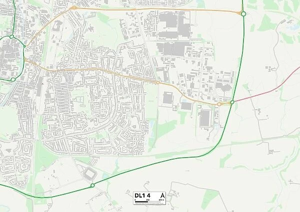 Darlington DL1 4 Map
