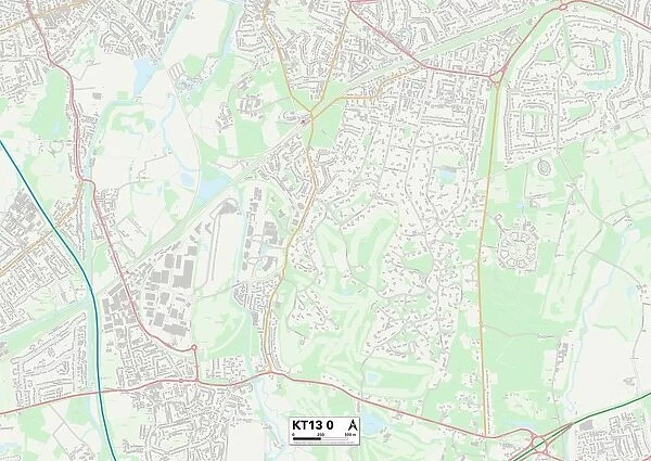 Elmbridge KT13 0 Map