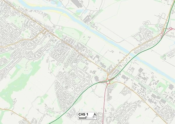 Flintshire CH5 1 Map