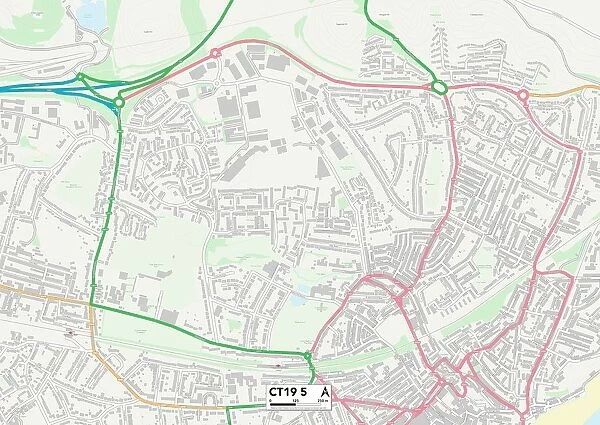 Folkestone CT19 5 Map