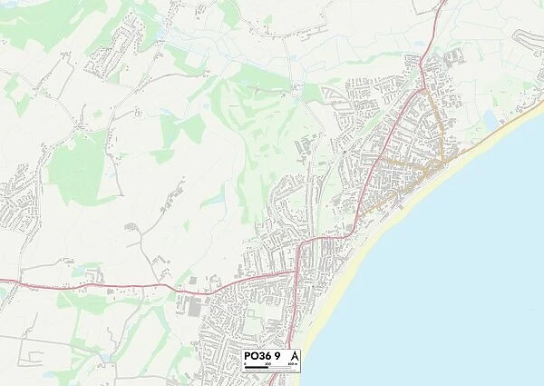 Isle of Wight PO36 9 Map