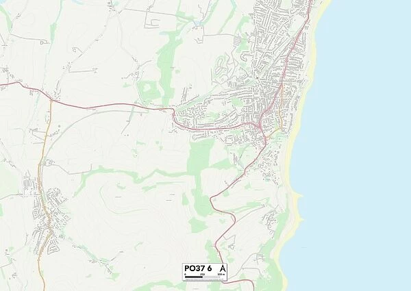 Isle of Wight PO37 6 Map