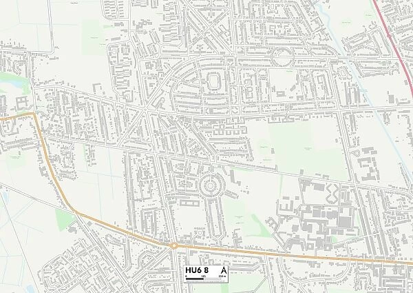 Kingston upon Hull HU6 8 Map