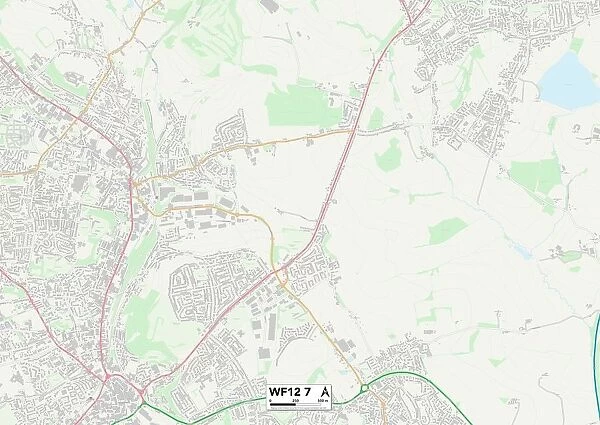 Kirklees WF12 7 Map