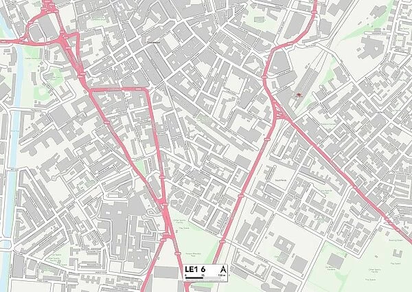 Leicester LE1 6 Map