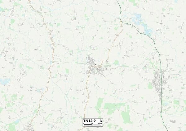 Maidstone TN12 9 Map