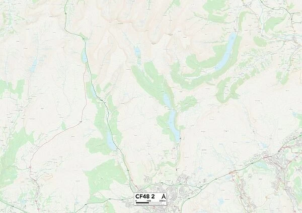 Merthyr Tydfil CF48 2 Map