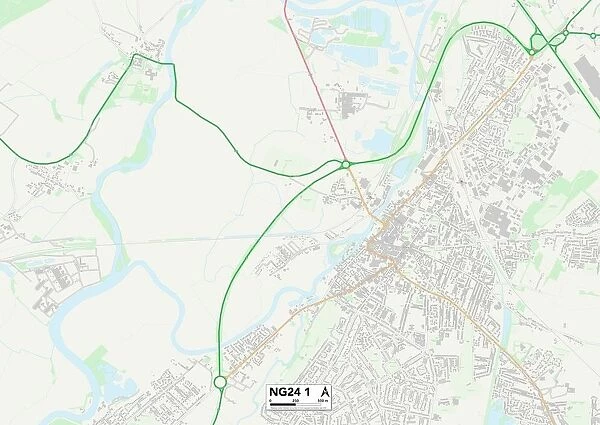 Newark and Sherwood NG24 1 Map