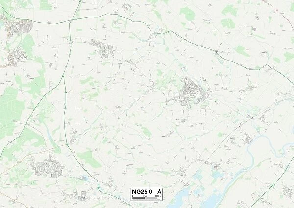 Newark and Sherwood NG25 0 Map