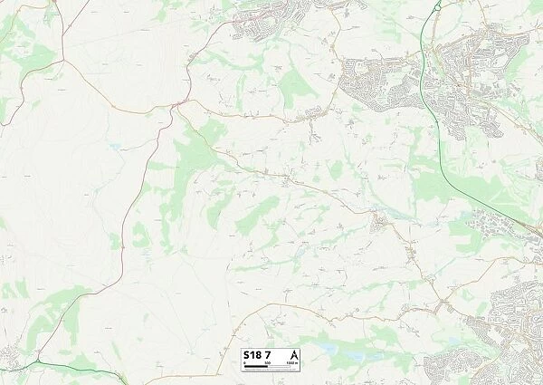 North East Derbyshire S18 7 Map