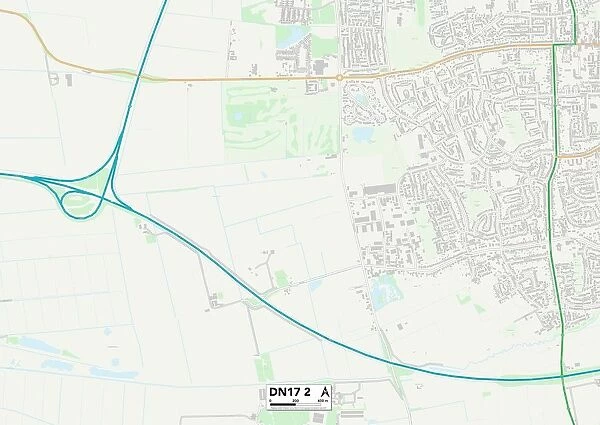 North Lincolnshire DN17 2 Map