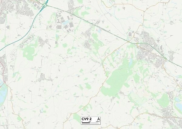 North Warwickshire CV9 2 Map