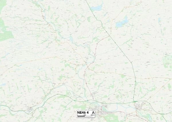 Northumberland NE46 4 Map