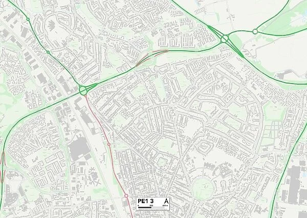 Peterborough PE1 3 Map