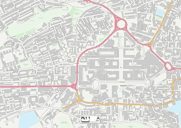 Plymouth PL1 1 Map