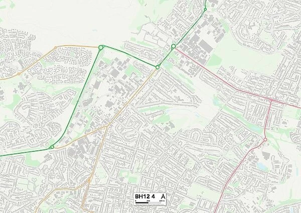 Poole BH12 4 Map